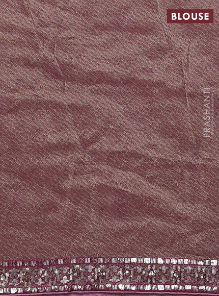 Banarasi silk saree pink with allover sequin work