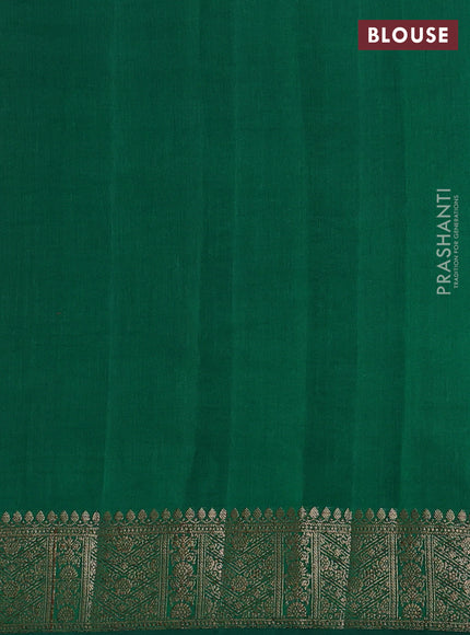 Chiniya silk saree pink and green with woven buttas and zari woven border