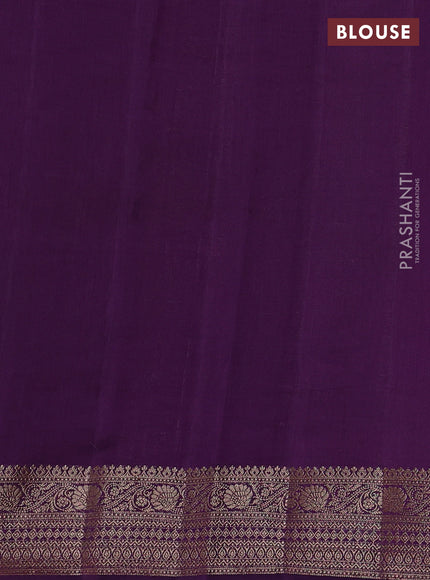 Chiniya silk saree red and violet with woven buttas and zari woven border