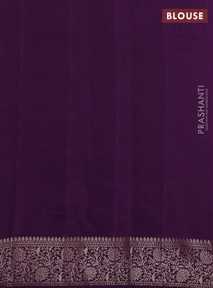 Chiniya silk saree red and violet with woven buttas and zari woven border