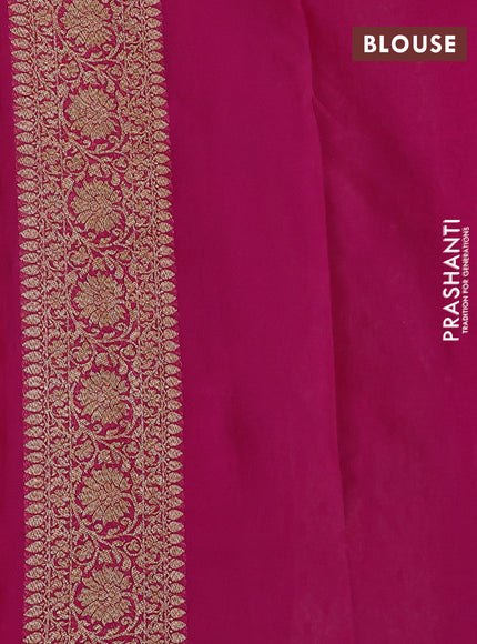 Pure banarasi georgette saree teal green with woven buttas and woven border