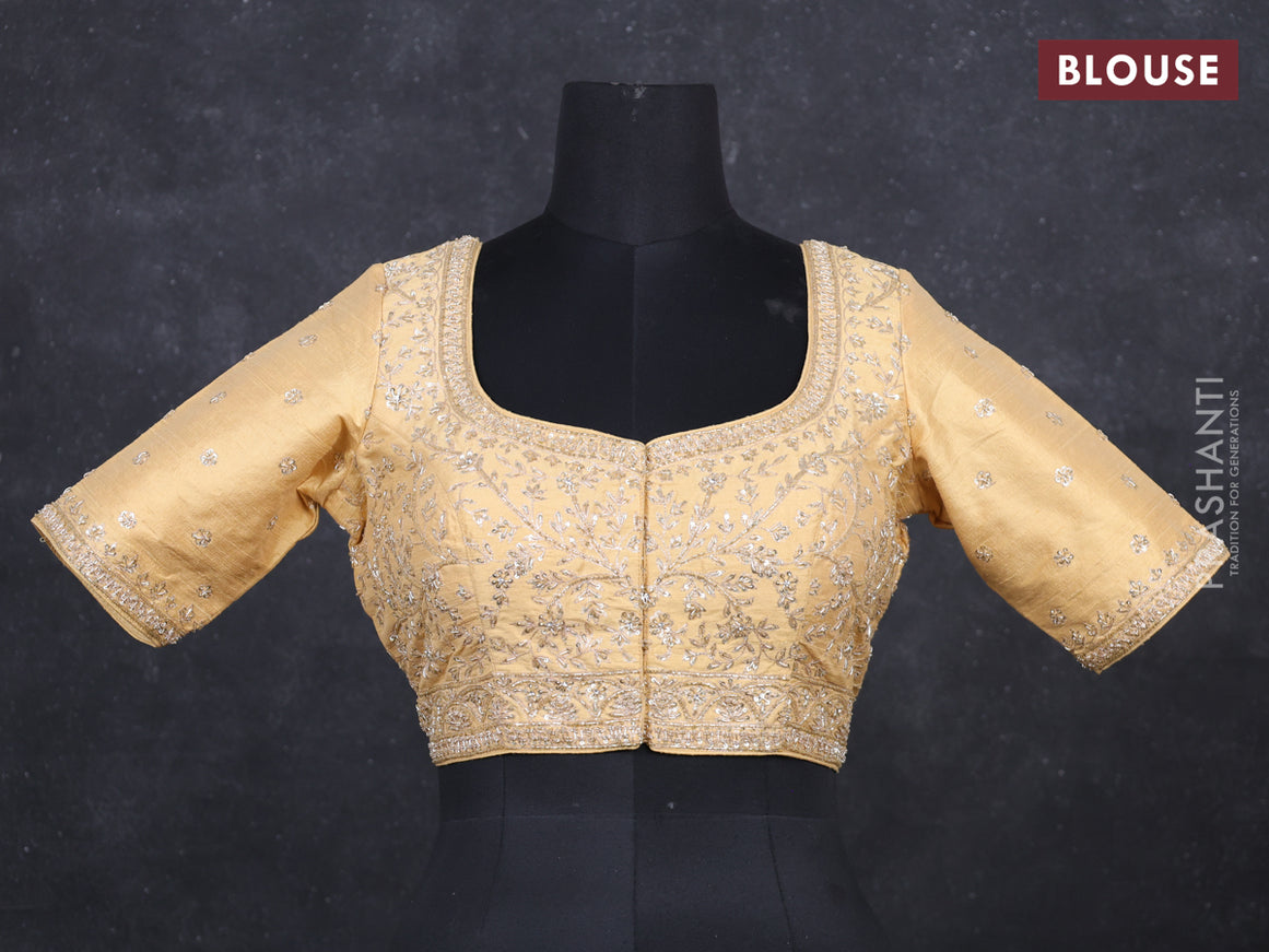 Sandal Raw Silk Readymade Blouse Sandal and