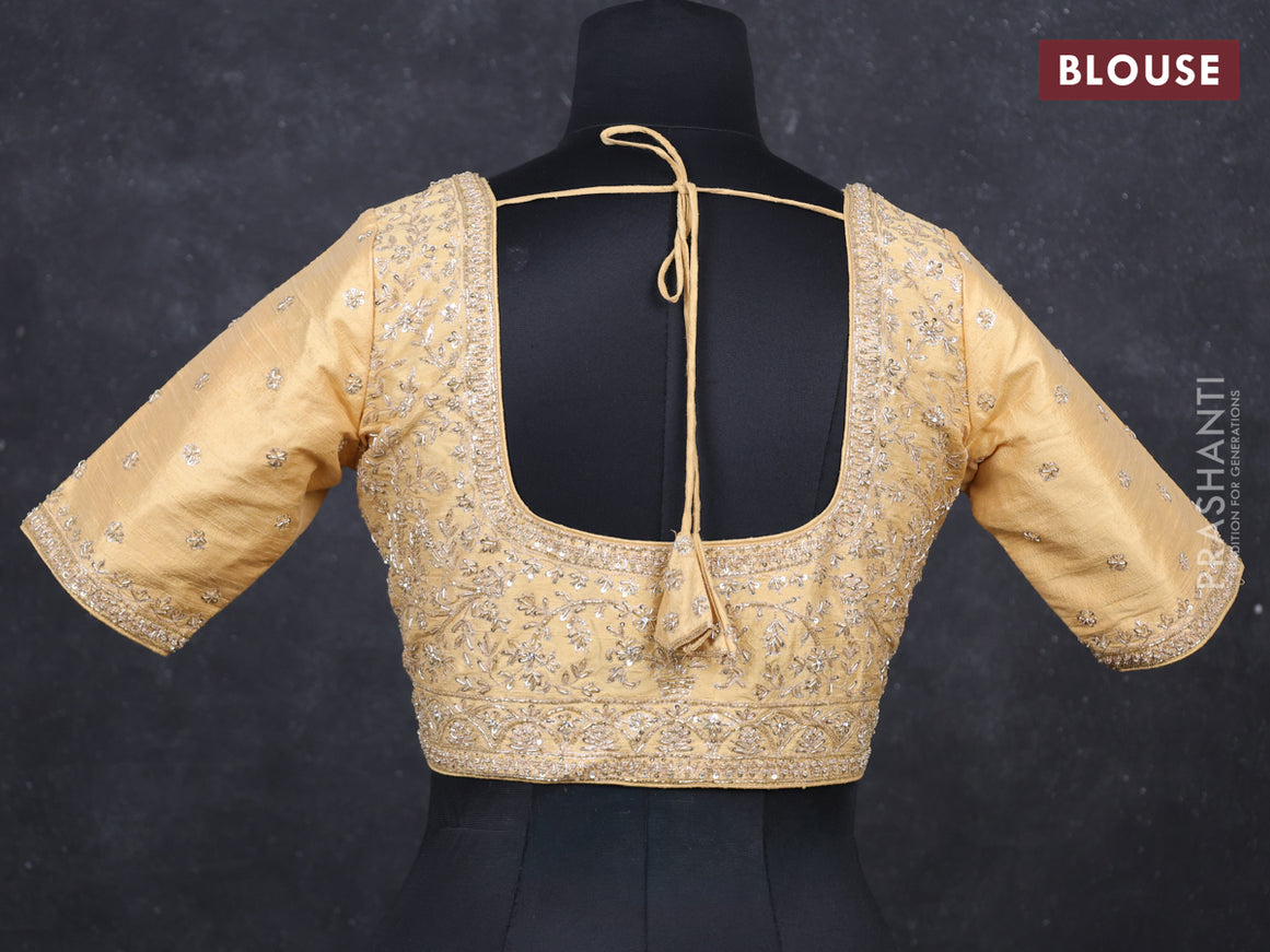 Sandal Raw Silk Readymade Blouse Sandal and