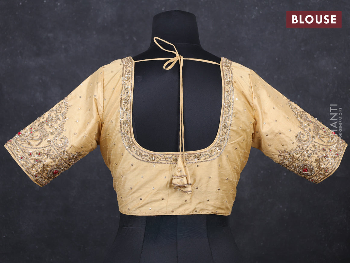 Sandal Raw Silk Readymade Blouse Sandal and