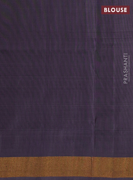 Pure uppada silk saree grey with silver & gold zari woven buttas and paisley zari woven butta border