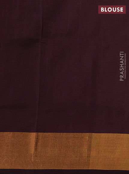 Pure uppada silk saree peach shade with silver & gold zari woven buttas and zari woven border