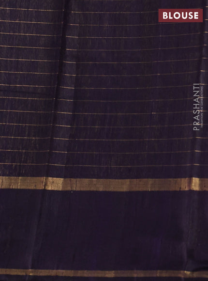 Pure dupion silk saree red and deep jamun with allover zari checked pattern and zari woven butta border