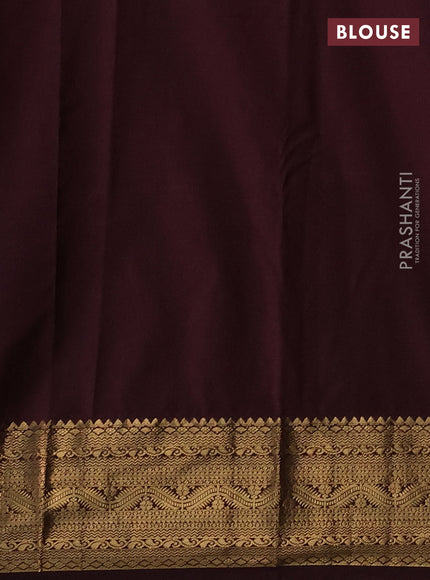 Bangalori silk saree pink and deep wine with zari woven buttas and rich zari woven border