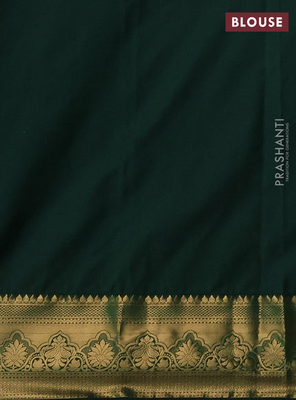 Bangalori silk saree pink and green with zari woven buttas and rich zari woven border