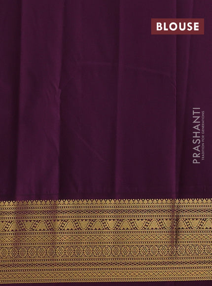 Semi kanchipuram silk saree red and deep wine with allover zari weaves and zari woven korvai border