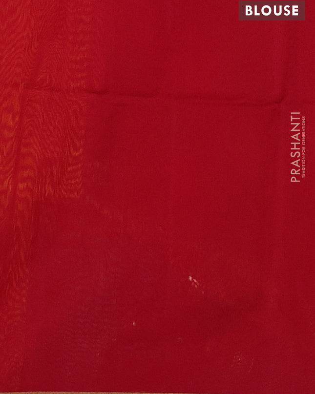 Maheshwari silk cotton saree mustard yellow and red with zari woven buttas and small zari woven border