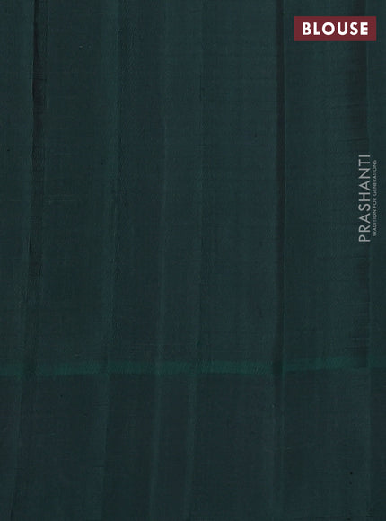 Pure gadwal silk saree pastel purple and bottle green with allover checks & zari buttas and temple design simple border