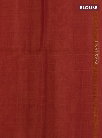Kora silk cotton saree maroon and dual tone dark mustard with zari woven buttas and small zari woven border