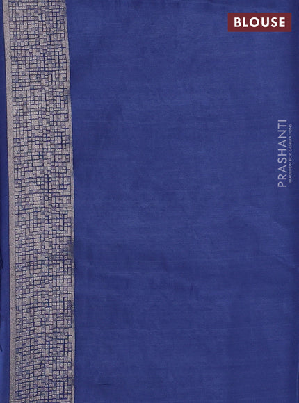 Banarasi silk saree pastel blue with zari woven buttas and rich zari woven border