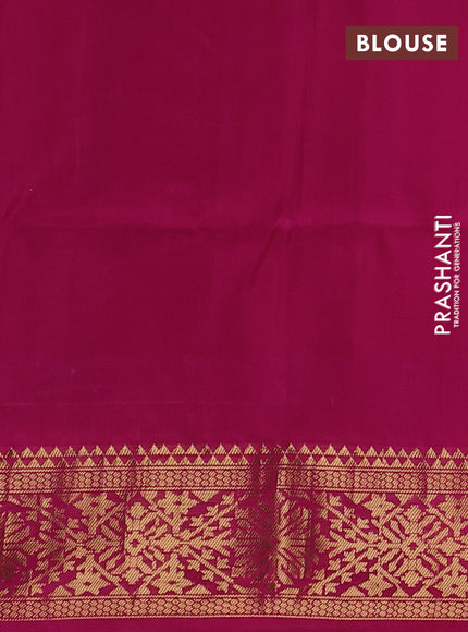 Ikat soft silk saree teal green and pink with allover ikat weaves and zari woven border