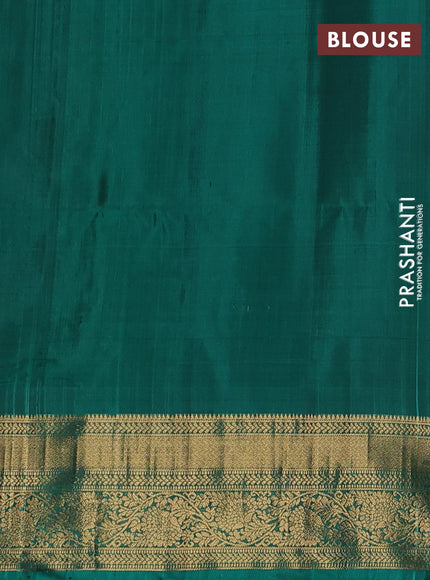 Ikat soft silk saree off white and green with allover ikat weaves and zari woven border