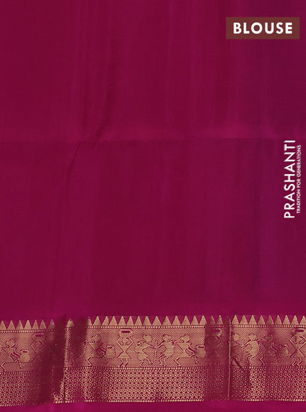 Ikat soft silk saree navy blue and pink with allover ikat weaves and zari woven border