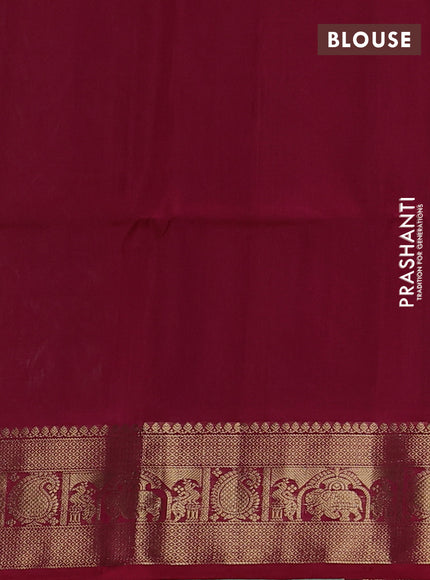 Ikat soft silk saree teal green and pink with allover ikat weaves and zari woven border