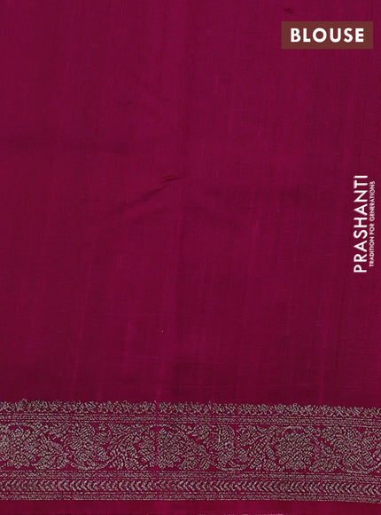 Banarasi raw silk saree lime yellow and pink with woven buttas and woven border