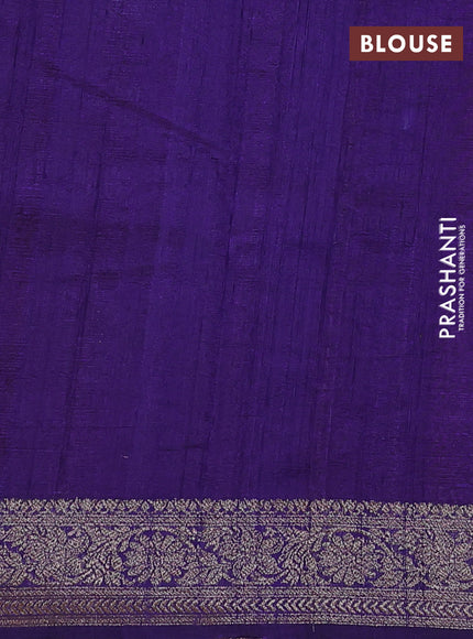 Banarasi raw silk saree red and violet with woven buttas and woven border