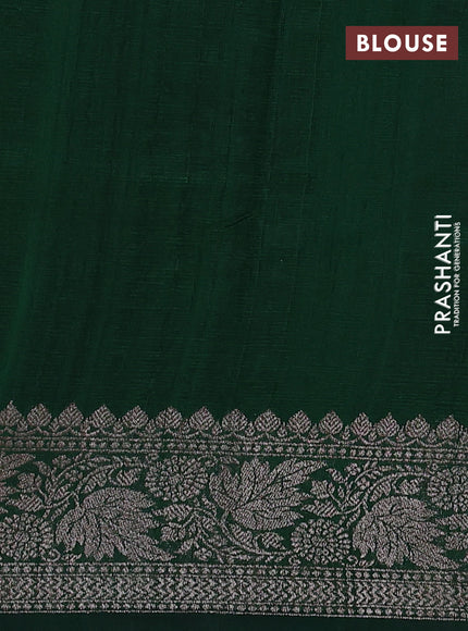 Banarasi raw silk saree deep wine and red green with woven buttas and woven border