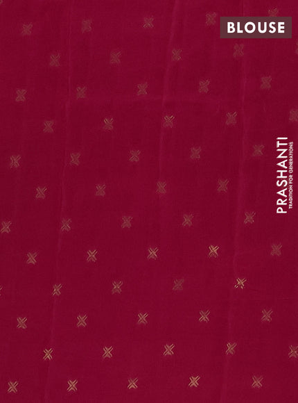 Semi mysore silk saree pink with plain body and zari woven border