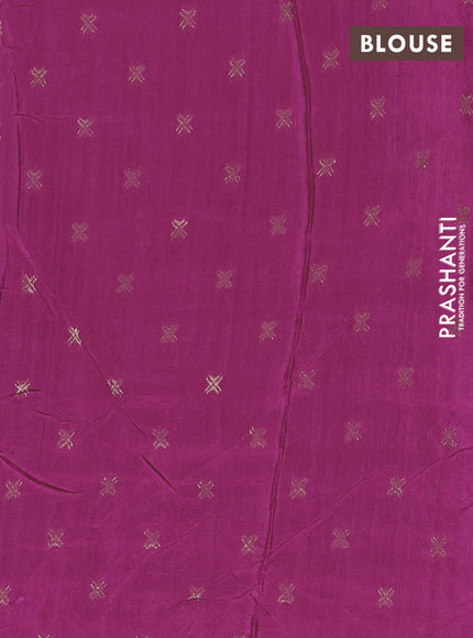 Semi mysore silk saree pink with plain body and zari woven border