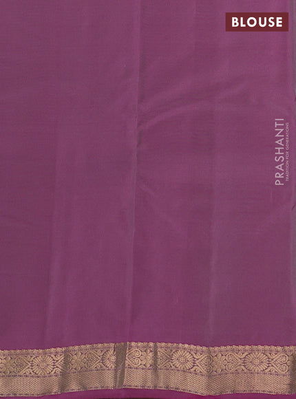 Kanchipuram silk saree pastel green and dual shade of pink with zari woven buttas and zari woven border
