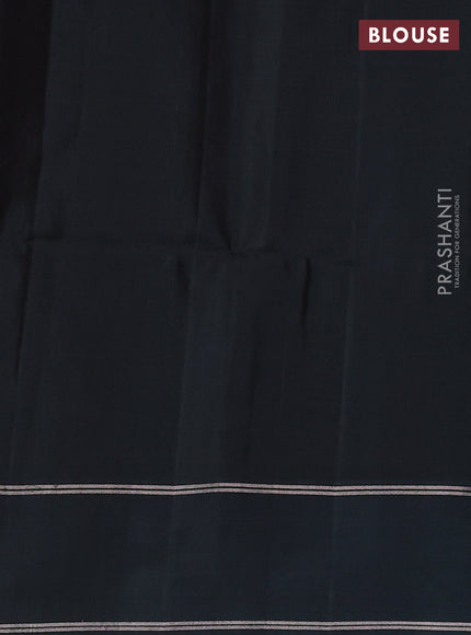Pure soft silk saree lavender and green with allover zari weaves and rettapet zari woven border