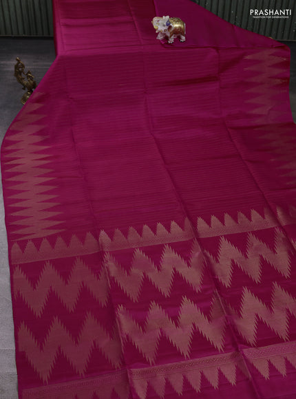 Pure soft silk saree pink with allover zari weaves and zari woven border
