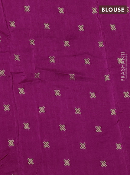 Art kota silk saree magenta pink with zari woven buttas and zari woven border