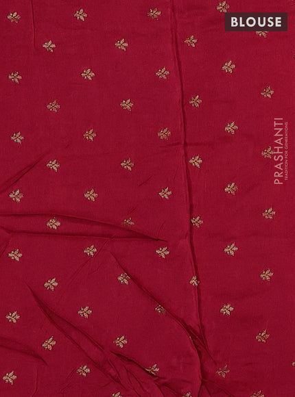 Art kota silk saree red with zari woven buttas and zari woven border