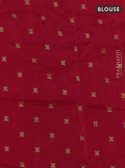 Art kota silk saree red with zari woven buttas and zari woven border