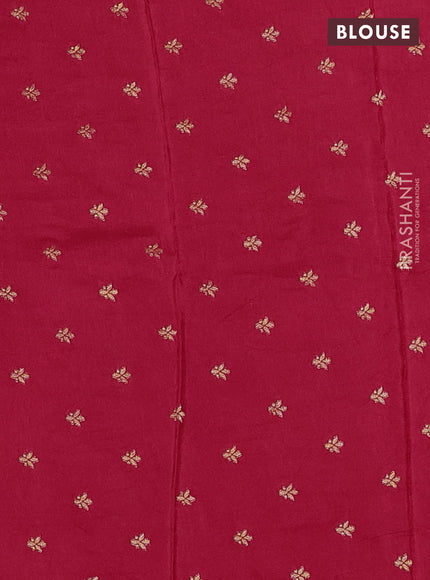 Art kota silk saree red with zari woven buttas and rettapet zari woven border