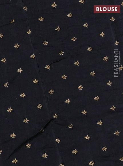 Art kota silk saree black with zari woven buttas and rettapet zari woven border