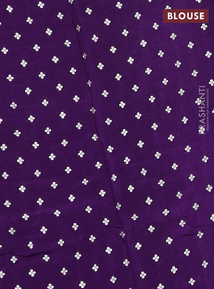 Art kota silk saree deep violet with zari woven buttas and rettapet zari woven border