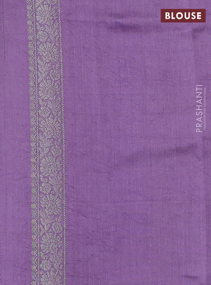 Chiniya silk saree lavender with allover zari woven buttas and zari woven border