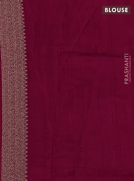 Banarasi semi raw silk saree pink with thread & zari woven buttas and woven border
