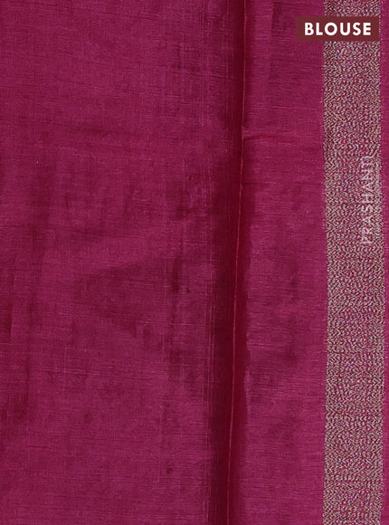 Banarasi tussar silk saree multi colour with allover prints & woven buttas in borderless style