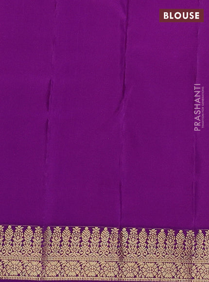 Pure kanchipuram silk saree orange with zari woven buttas and zari woven border