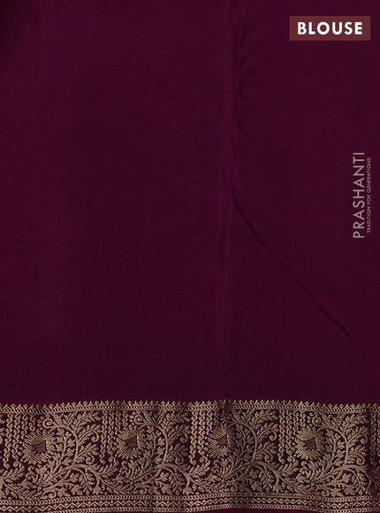 Pure kanchipuram silk saree violet and dark pink with allover zari woven 1000 butta weaves and zari woven border