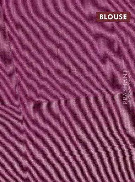 Semi raw silk saree purple with zari woven buttas and rettapet zari woven border