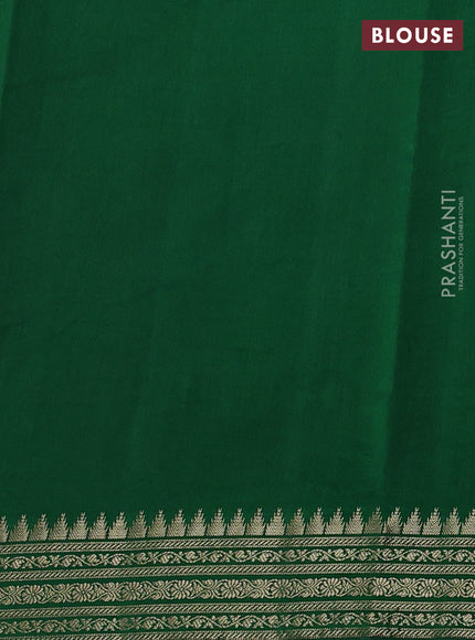 Chiniya silk saree red and green with thread & zari woven buttas and woven border