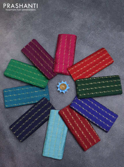 Raw silk blouse bits multi colour pack of 10 pcs