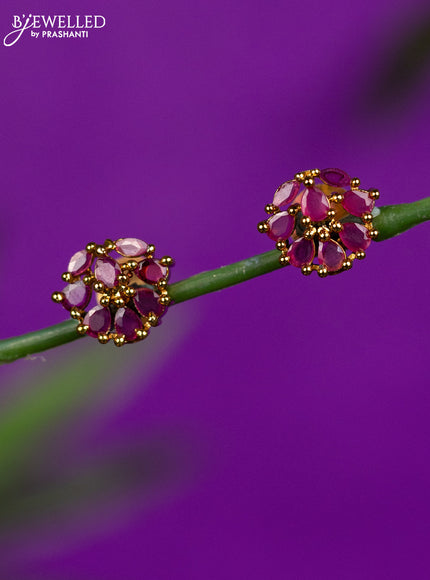 Antique earrings with ruby stones