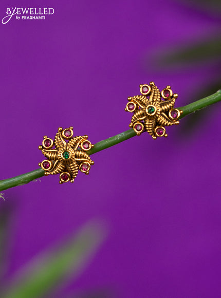 Antique earrings with kemp stones