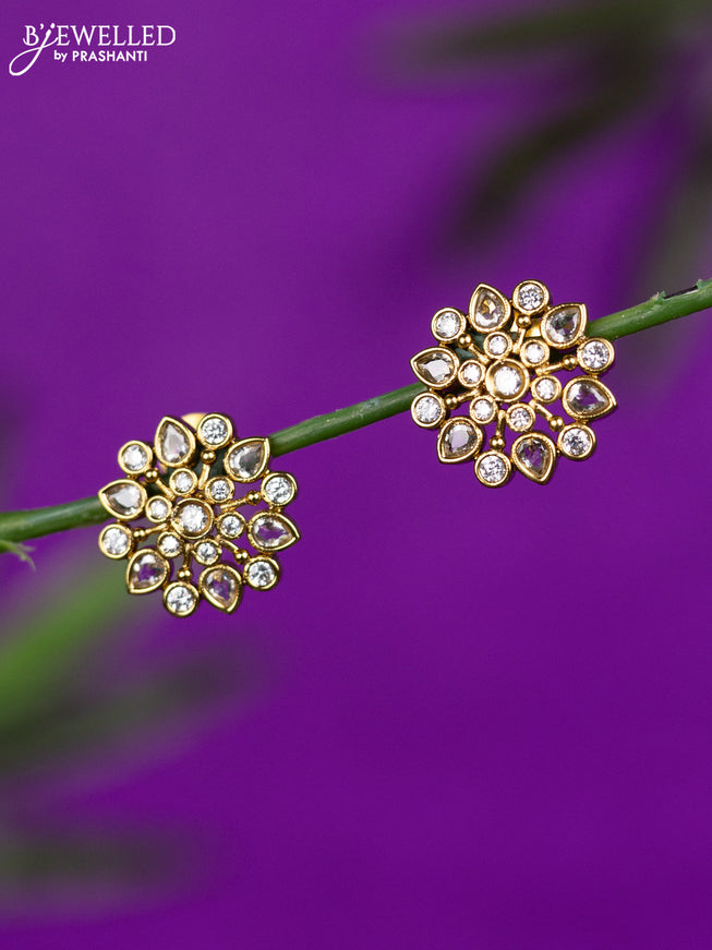 Antique earrings with cz stones