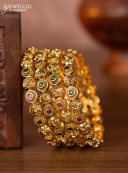 Antique bangles with kemp stones