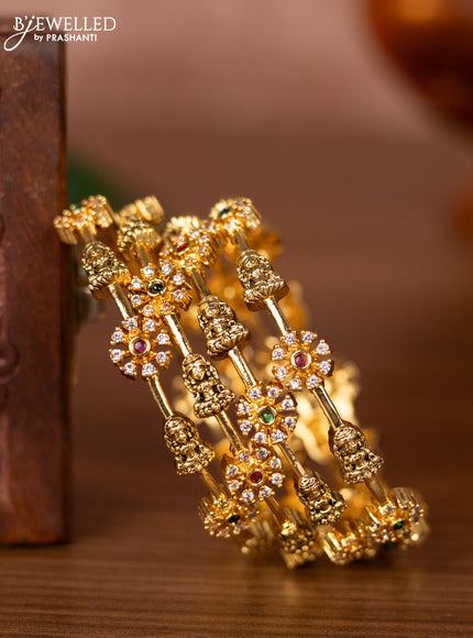 Antique bangles with kemp and cz stones