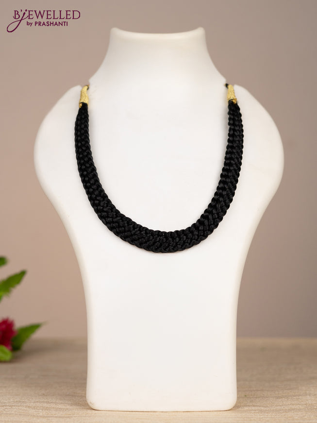 Black thread necklace